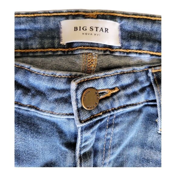 Big Star Nova XVI Kate Straight Mid Rise Jeans Size 28 - Picture 2 of 4